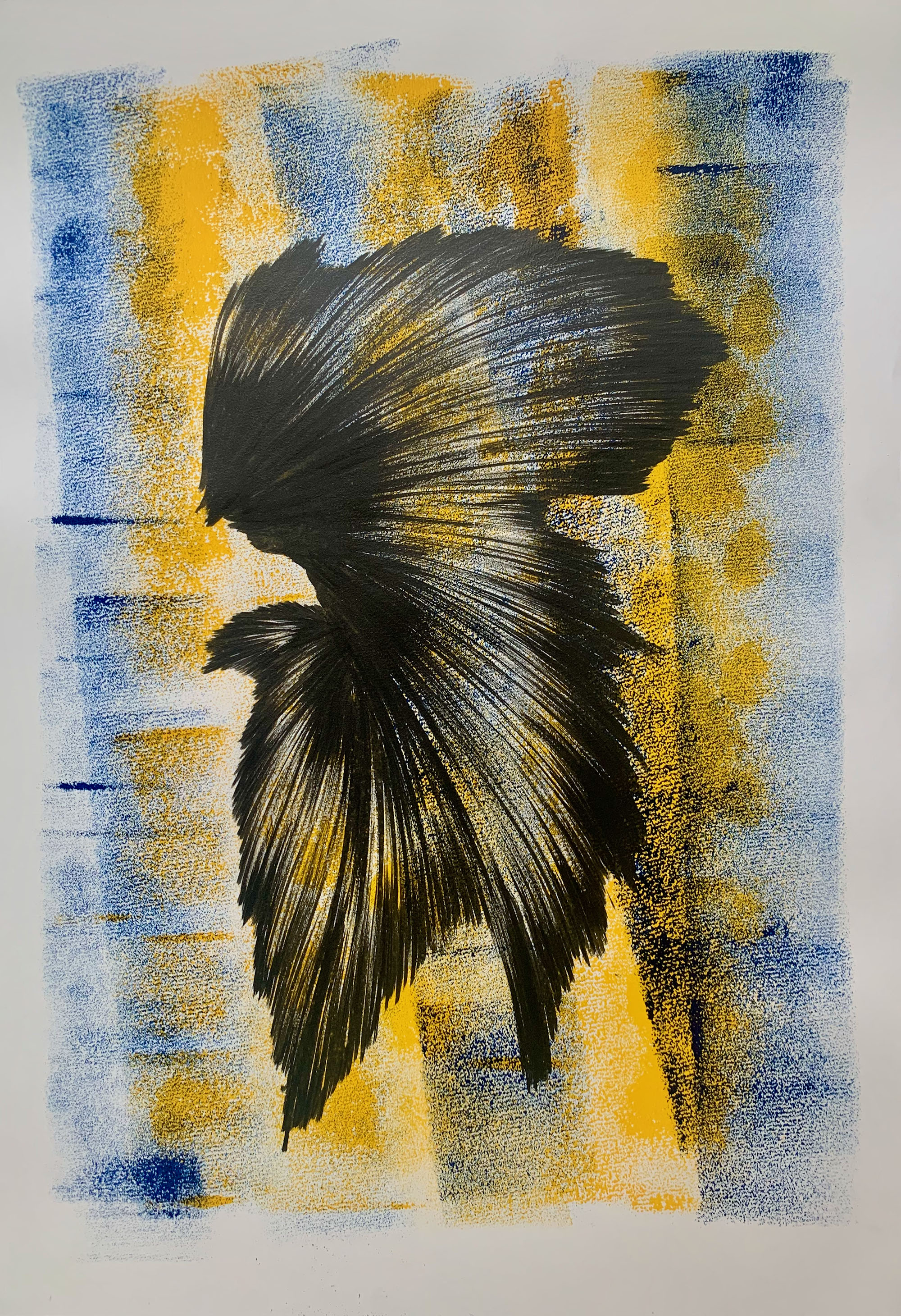 Pap_20241229, Acrylique sur papier, 59 x 84 cm, par mellaho