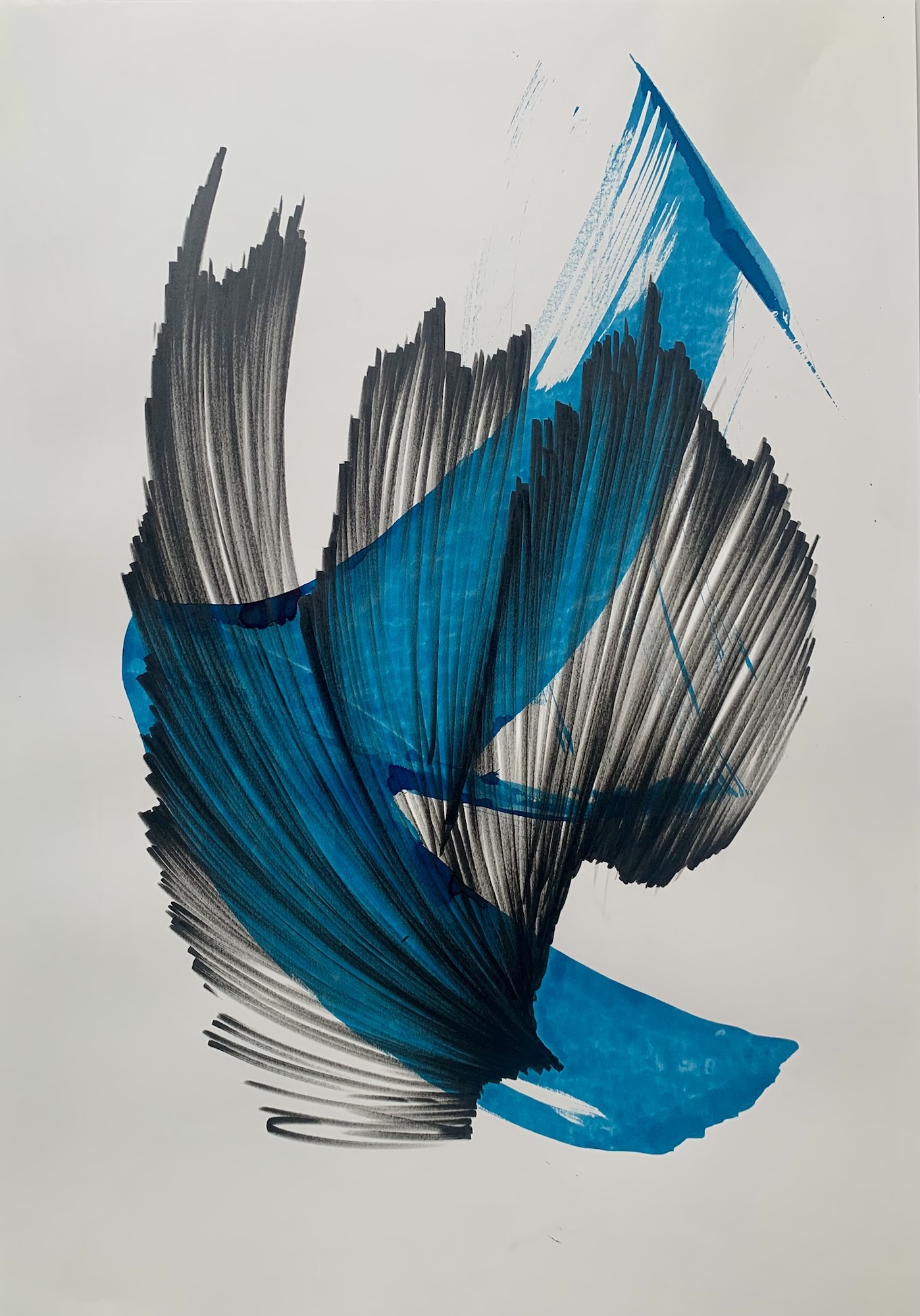 Pap_20260515, Acrylique sur papier, 59 x 84 cm, par mellaho